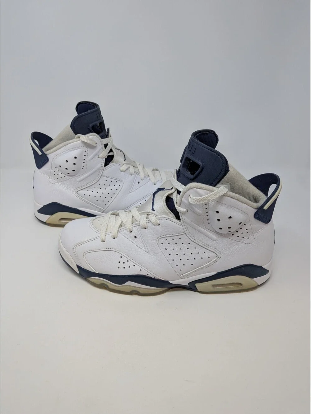 Nike Air Jordan 6 Retro Midnight Navy CT8529-141 Men’s Size 10 White Blue